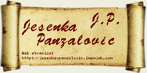 Jesenka Panzalović vizit kartica